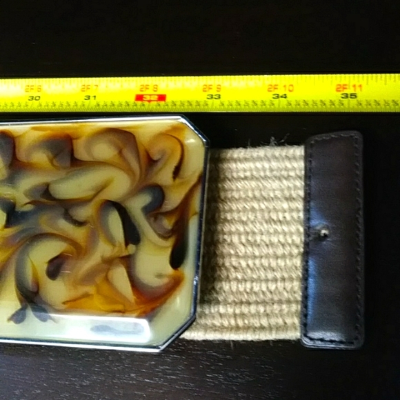 Chico's Linen And Leather Belt - Picture 7 of 9